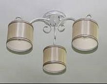 Люстра потолочная трехрожковая Мелодия Света Е27 Белая картинка 